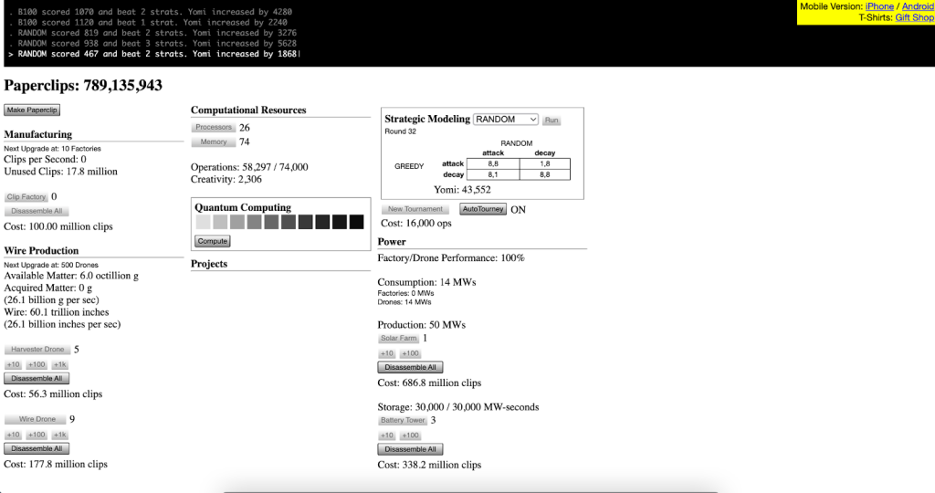 Universal Paperclips